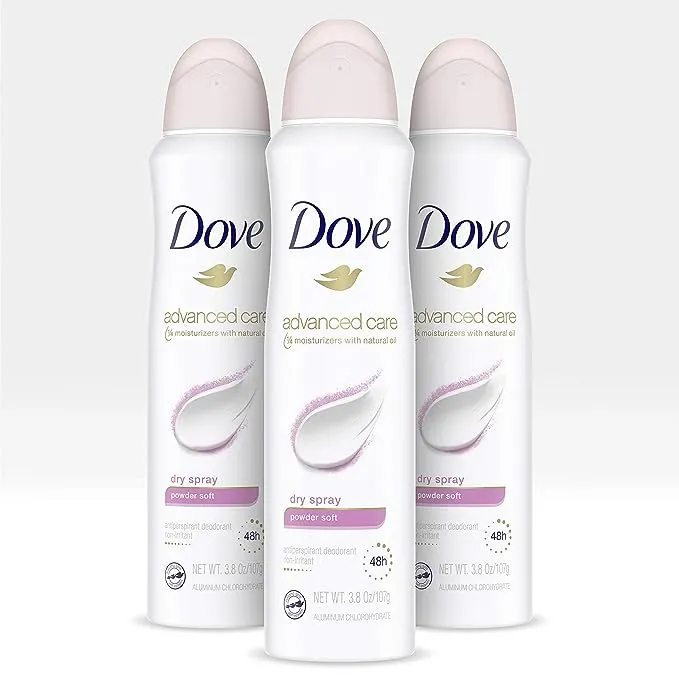 Dove Advanced Care Antiperspirant Deodorant Dry Spray Powder Soft