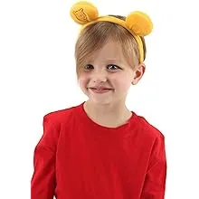 Disney Pooh Ears Headband - Plush Ears with Embroidered Pooh Face, Officially Licensed