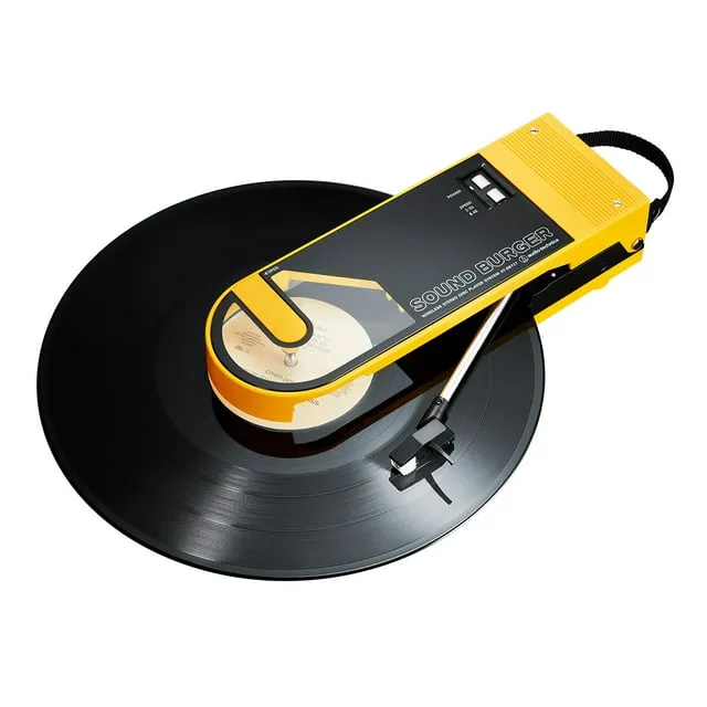 AudioTechnica AT-SB727 Sound Burger Portable Turntable with Bluetooth (Yellow)