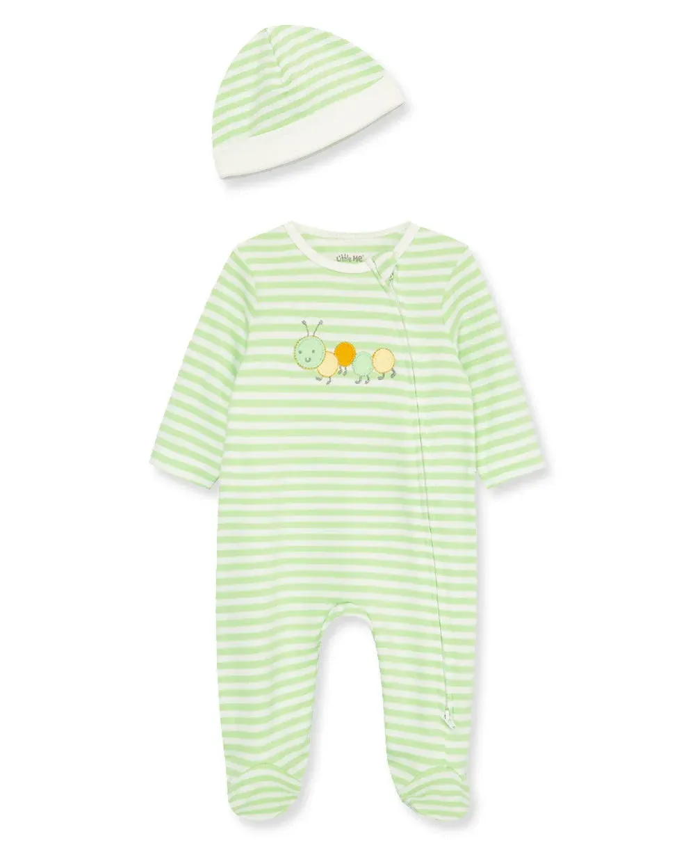 Little Me Baby Boys' 100% Cotton Scratch Free Tag 2-Piece Sleeper