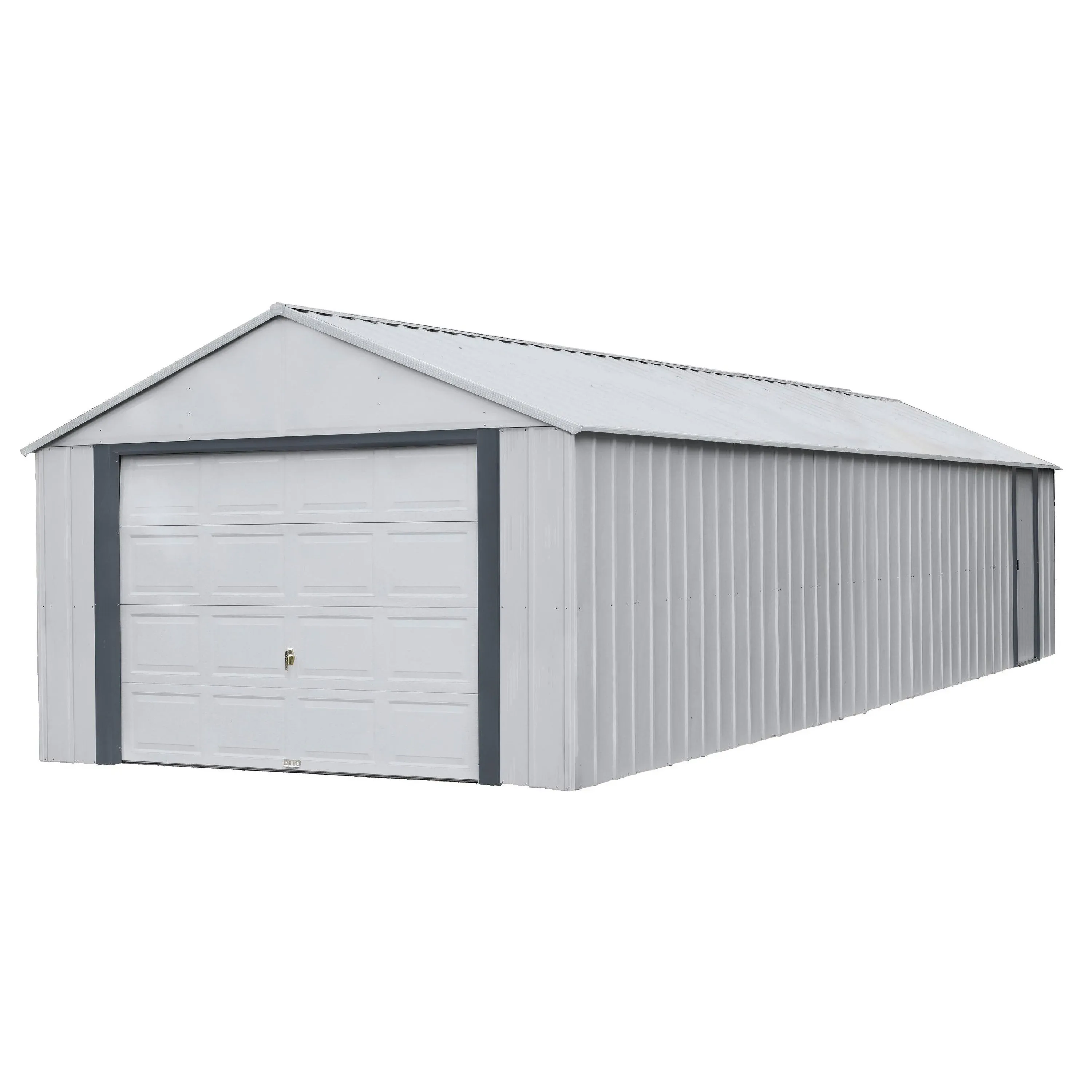 12 ft. x 31 ft. Murryhill Steel Storage Building, Flute Gray