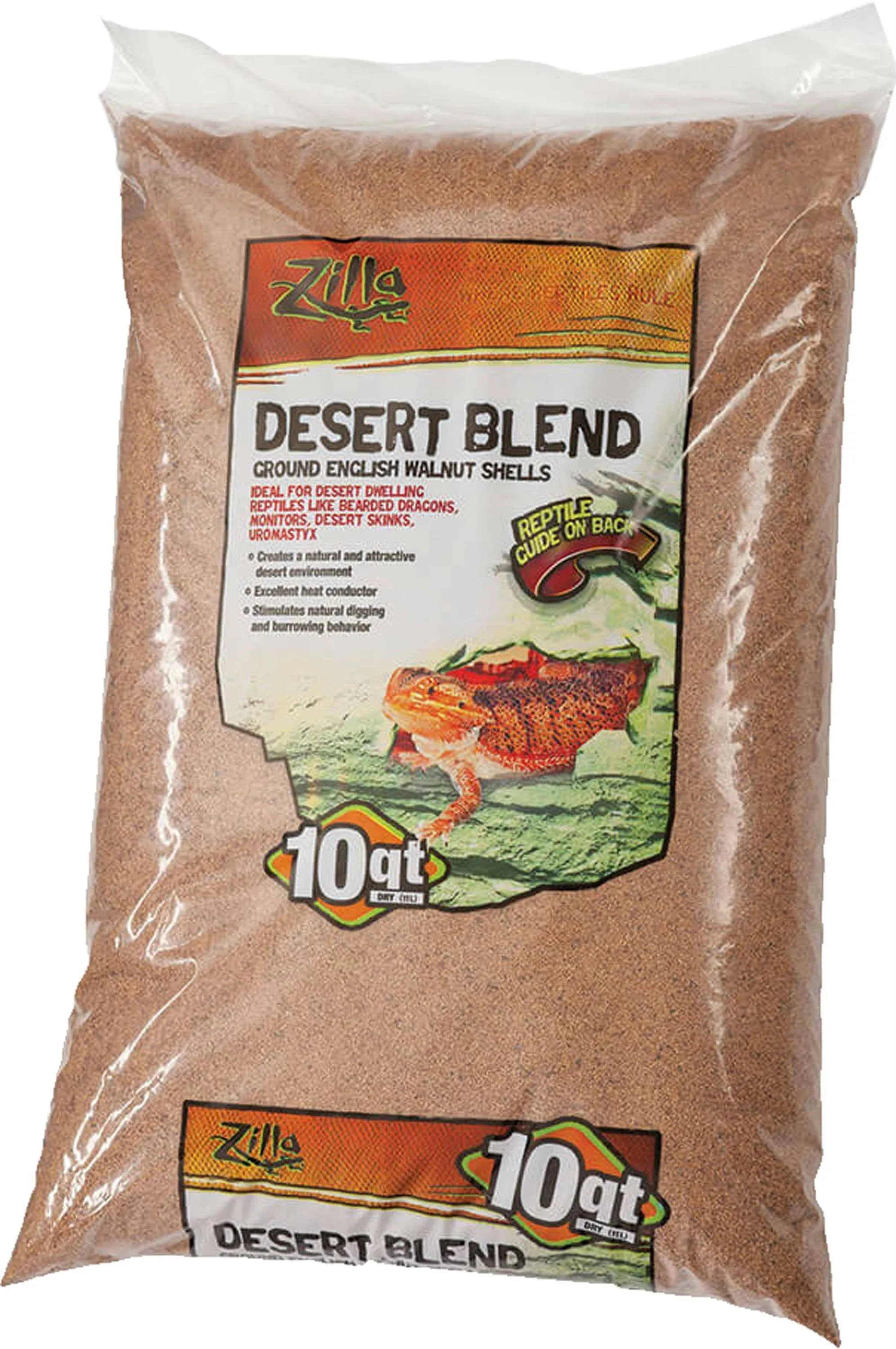 Zilla Ground English Walnut Shells Desert Blend 10 qt