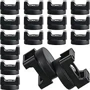 Yookeer 15 Pieces Magnetic Cable Clips Zip Tie Mount Base Black Magnetic Wire Holder Multipurpose Cable Ties Mount Wire Clips Management Base Electrical Cable Ties Supplies for Cable Wire(Classic)