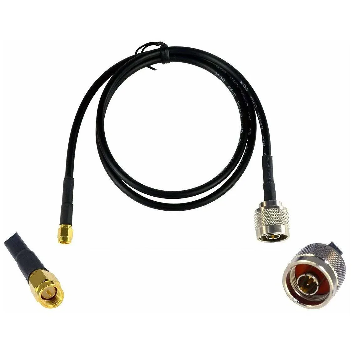 3 ft SMA Male to N Male Premium 195 Series Low-Loss Coax Cable 50 Ohm for 4G ...