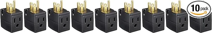 Levition - 692-E - Indoor 15A - 125V - 3 Wire - Grounded Triple Cube - Lot Of 10