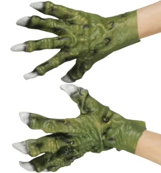 Green Latex Monster Hands