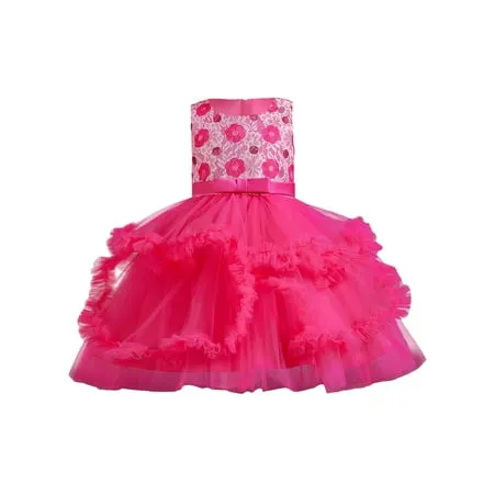 Toddler Girls Sleeveless Chandelier Sequin Party Dress