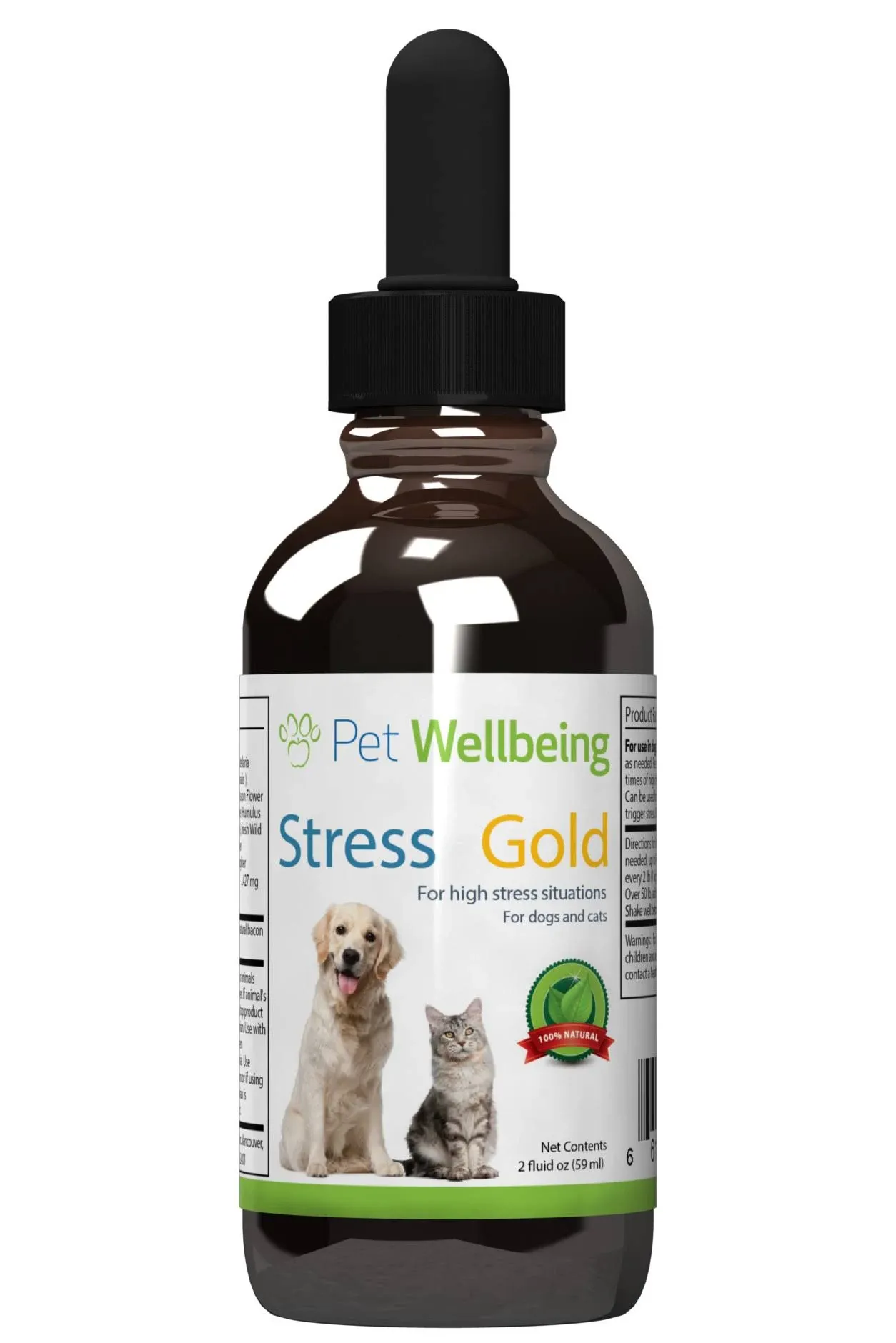 Pet Wellbeing Stress Gold for High Stress Situations in Cats