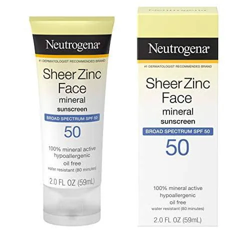 Neutrogena Sheer Zinc Dry Touch SPF 50 Sunscreen