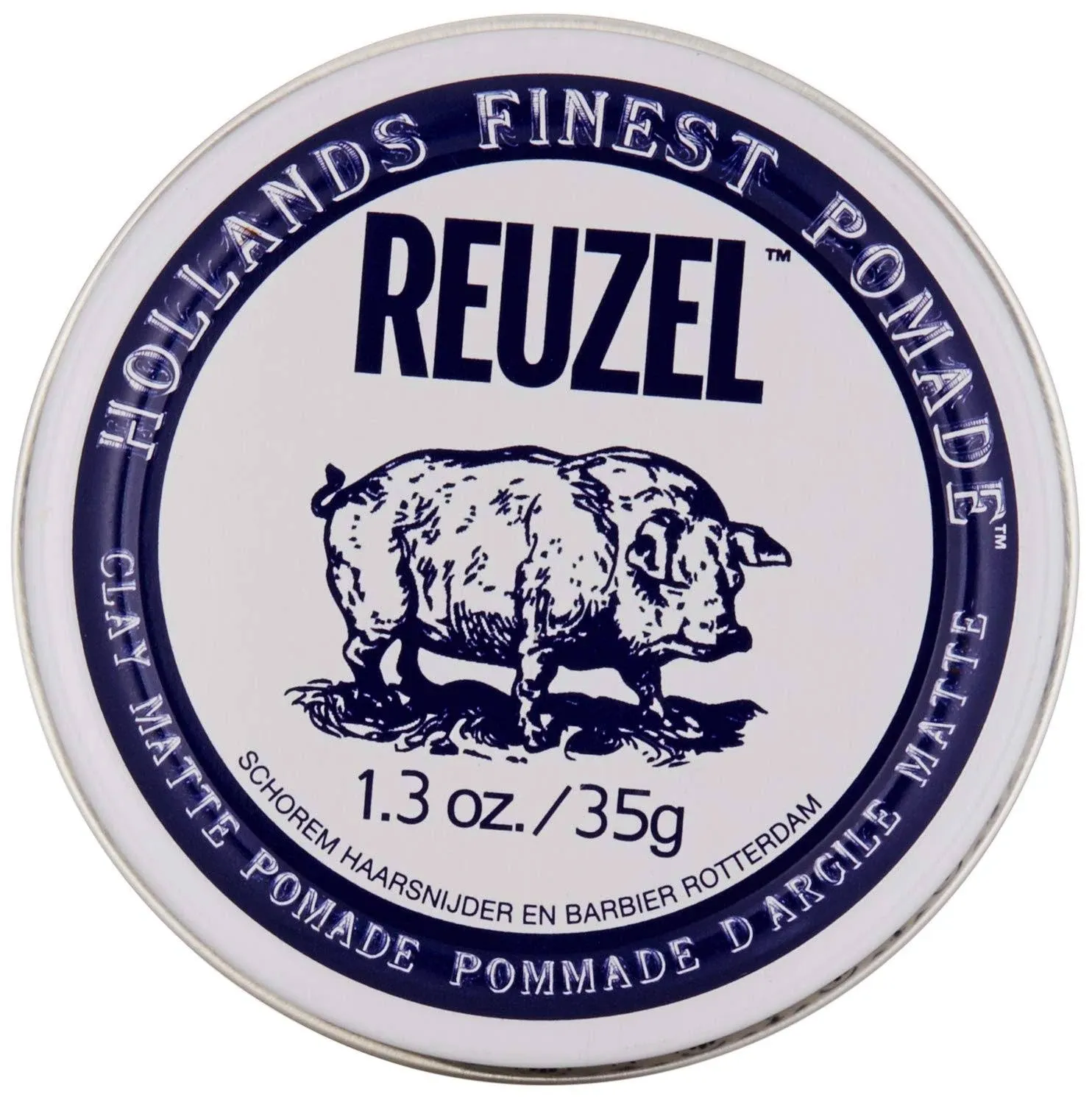 Reuzel Clay Matte Pomade - Men's Concentrated Wax Formula With Natural And Organic Hold - A Vegan Defining And Thickening Product That's Extra Easy To Apply And Remove - Original Fragrance