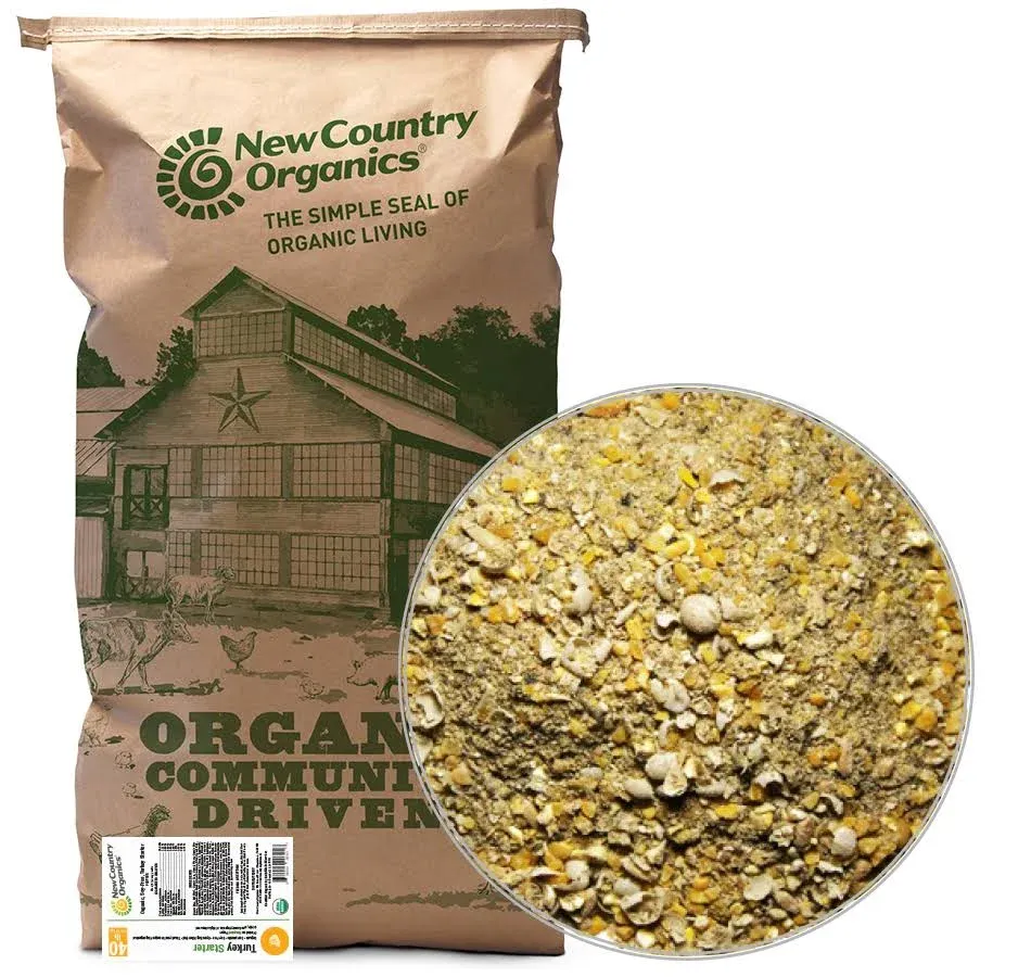 New Country Organics Turkey Starter Turkey Feed, 40-lb Bag