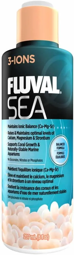 Fluval Sea Trace 3 Ions Saltwater Aquarium Supplement Treatment 8oz A8272