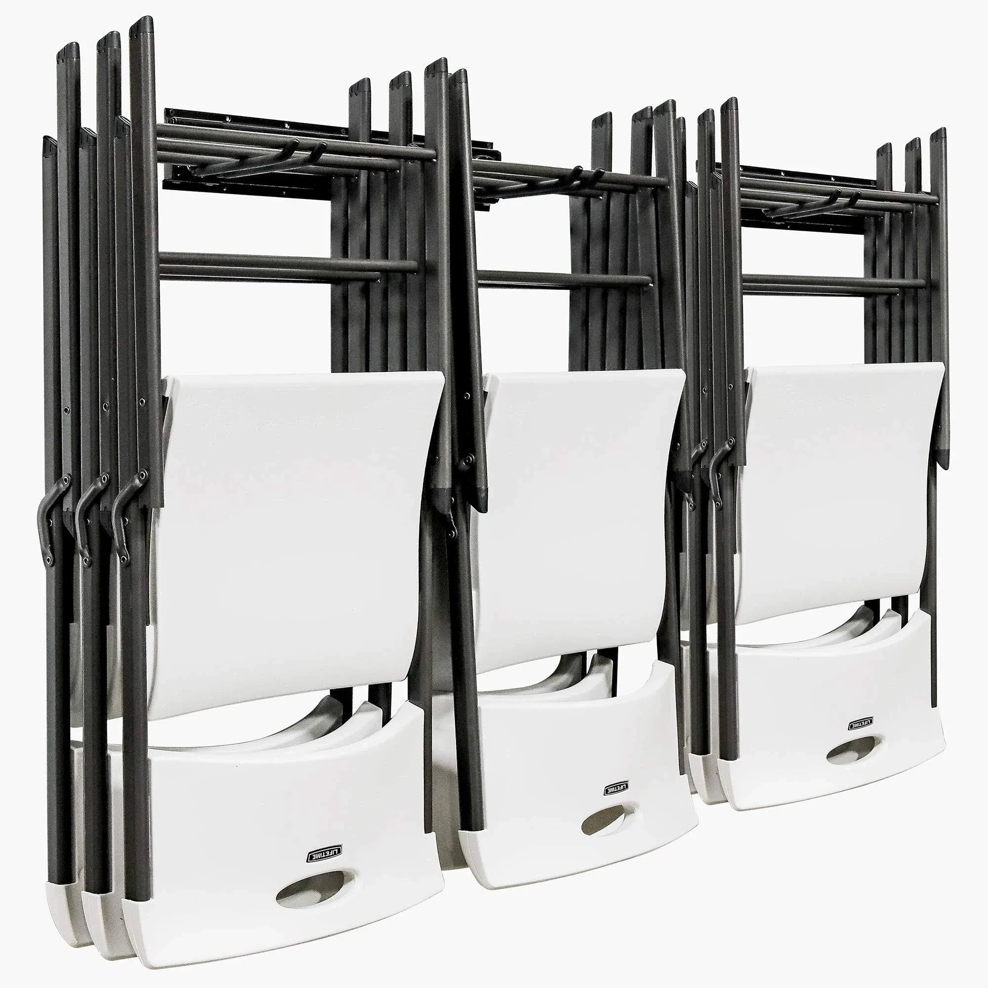 Chair Storage Rack, Wall Mounted Folding Chairs Organizer and Hanger System,For Home, Garage, Heavy Duty