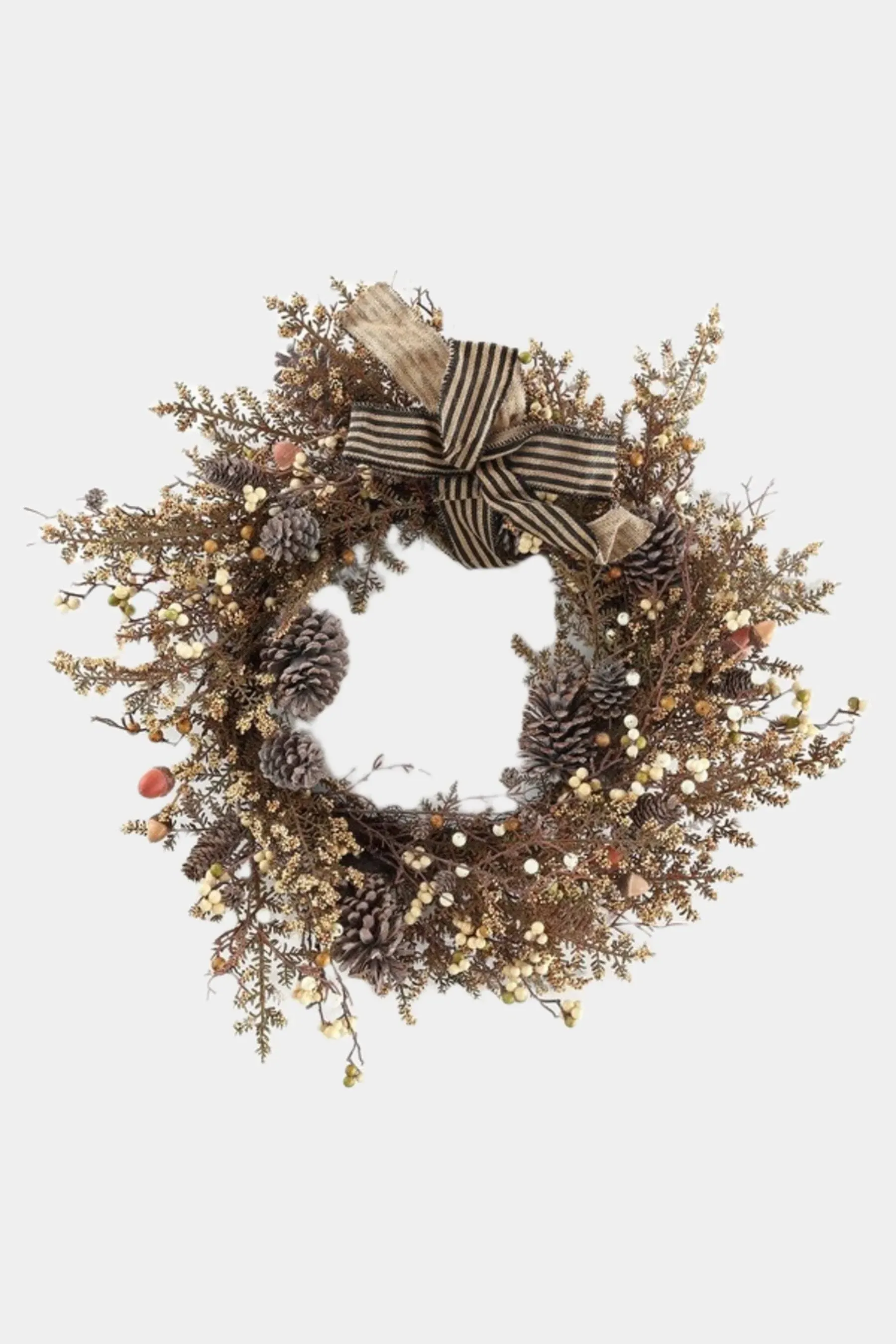 Safavieh Faux 31 inch Berry & Pine Cone Wreath w/ Bow - Multi