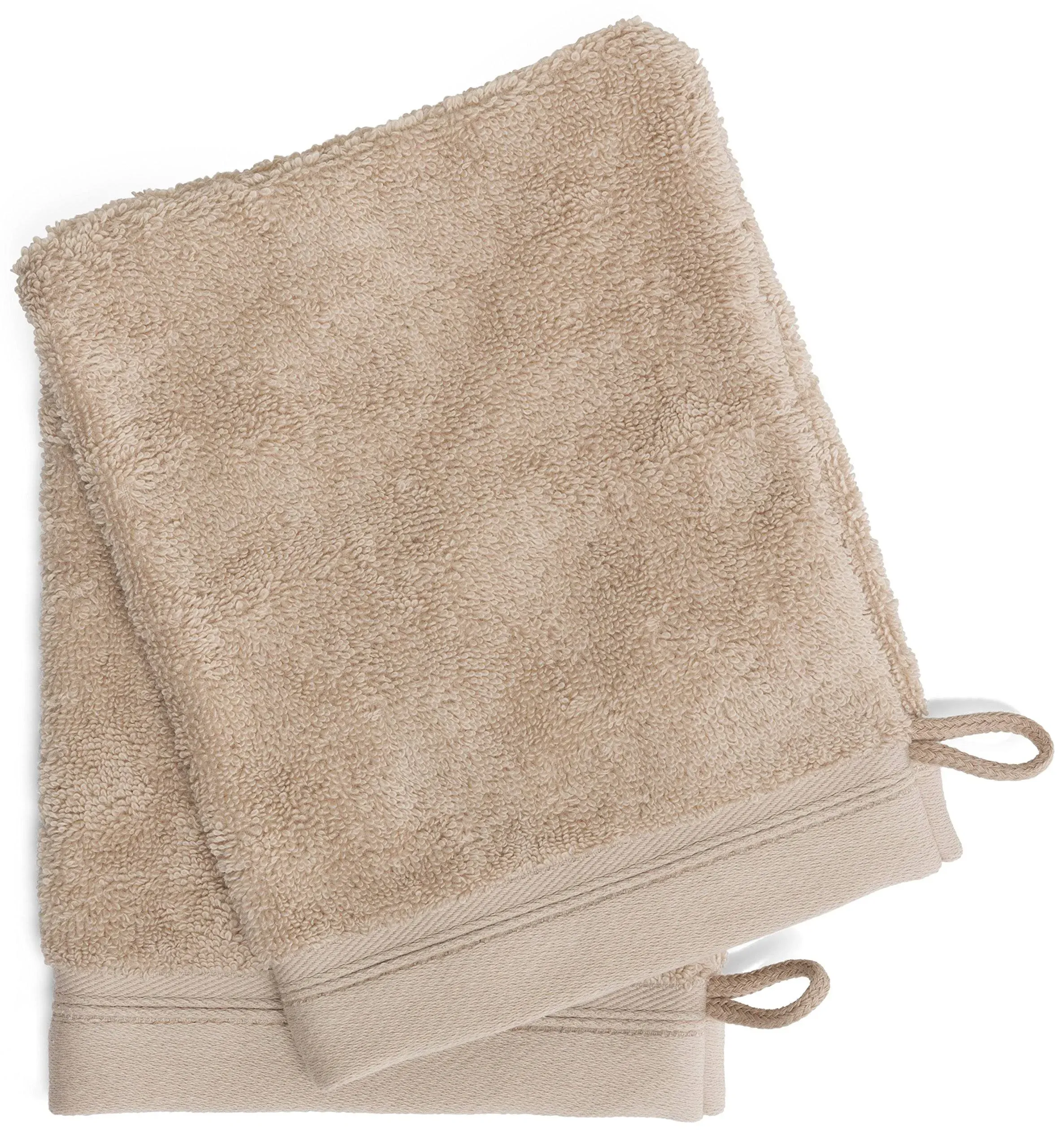 French-Style Bath Mitt 2-Pack - Solid