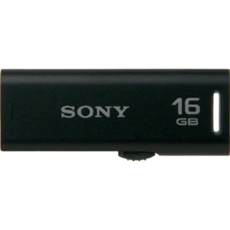 Sony USM16GR 16GB Microvault USB Flash Drive with Retractable Connector, Black 1