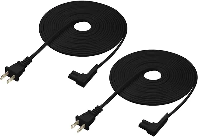 16-Foot 2-Pack Power Cord Compatible with Sonos One, Sonos One SL, Sonos Play...