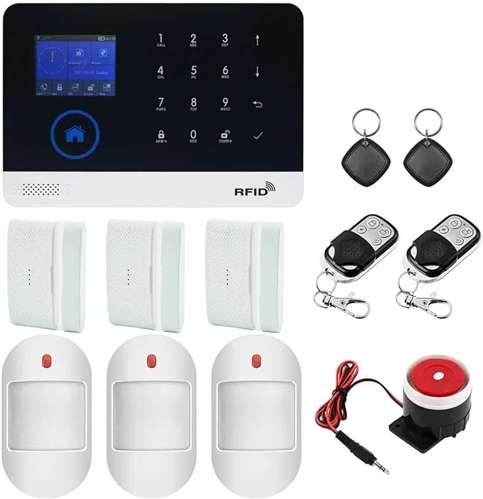 Wireless Smart Home Office Security Alarm Burglar System RFID WiFi GSM GPRS