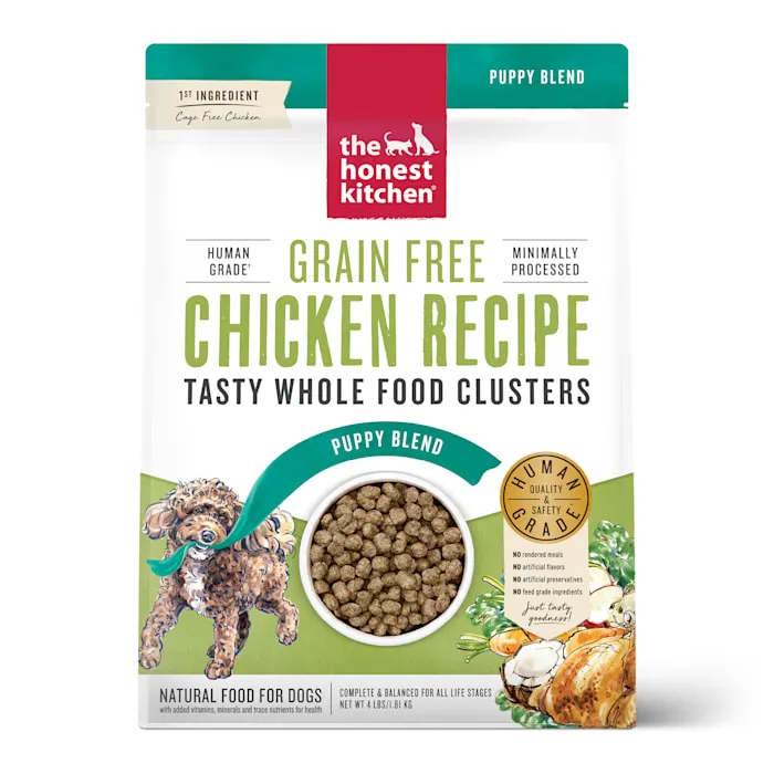  Whole Food Clusters Puppy Grain Free Chicken Dry Dog Food, 4 lb Bag 