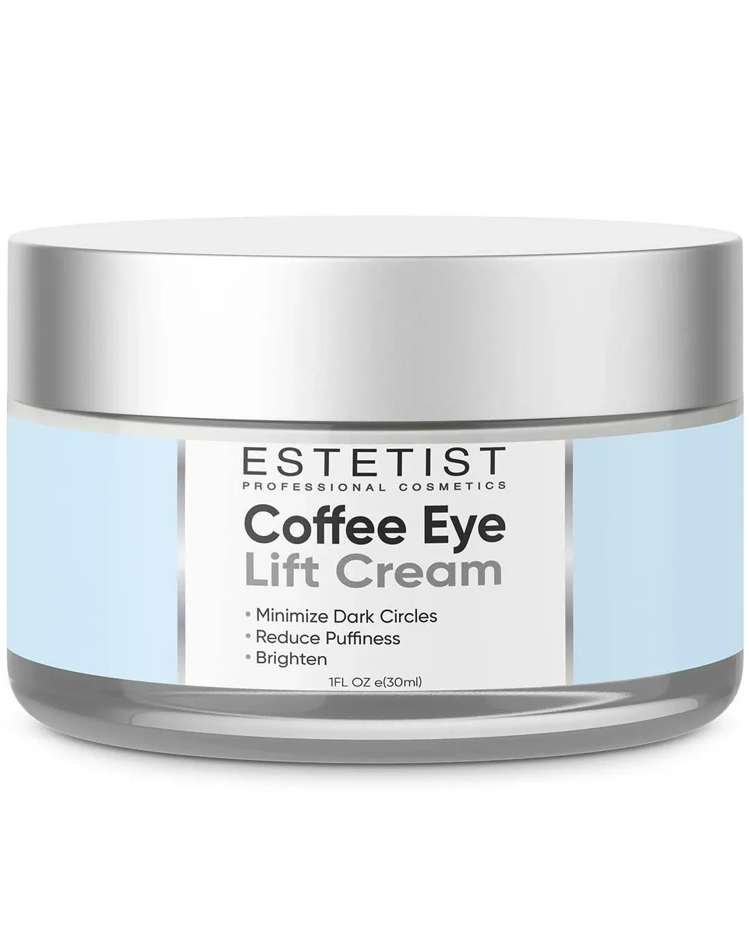 Caffeine Infused Coffee Eye Lift Cream - Reduces Puffiness Brightens Dark Circles ...