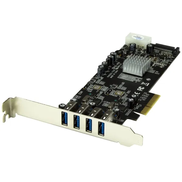 StarTech.com 4 Port PCI Express SuperSpeed USB 3.0 Card Adapter PEXUSB3S42V