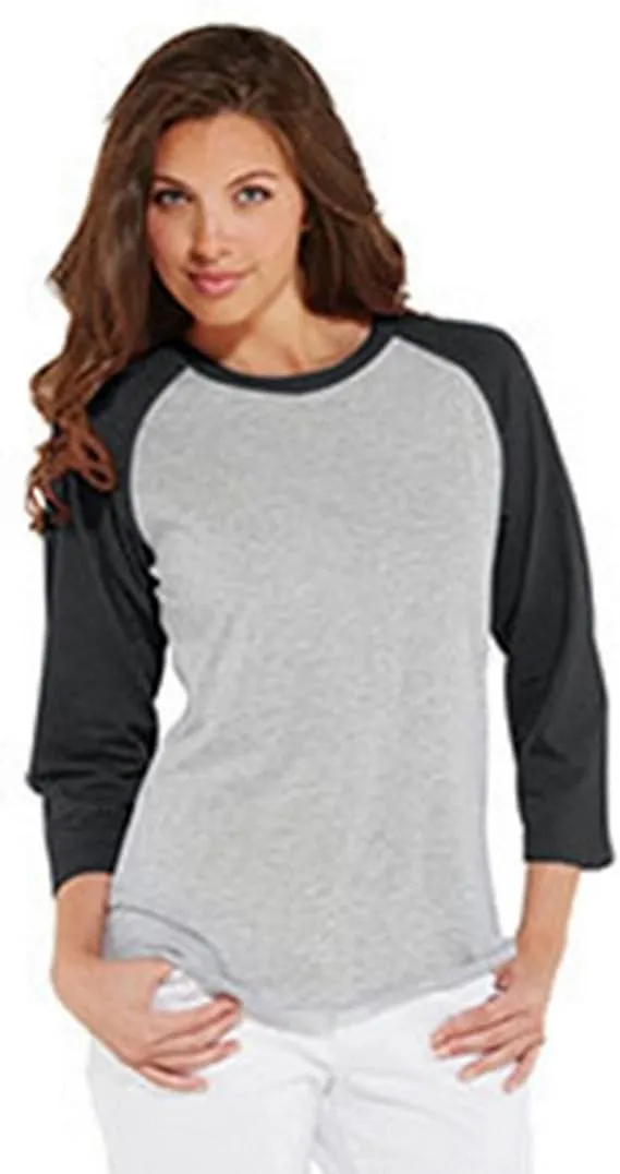 LAT - Women's Baseball Fine Jersey Three-Quarter Sleeve Tee - 3530