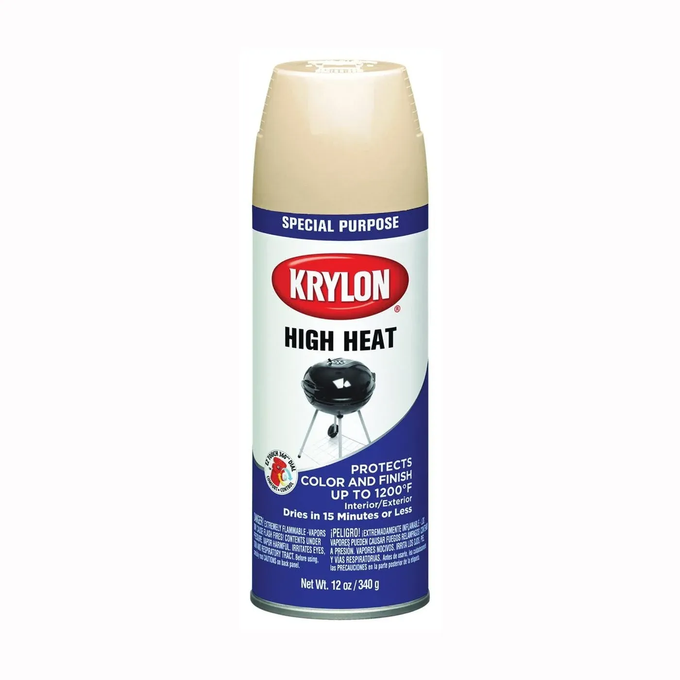 Krylon Beige High Heat Spray Paint 12 oz.