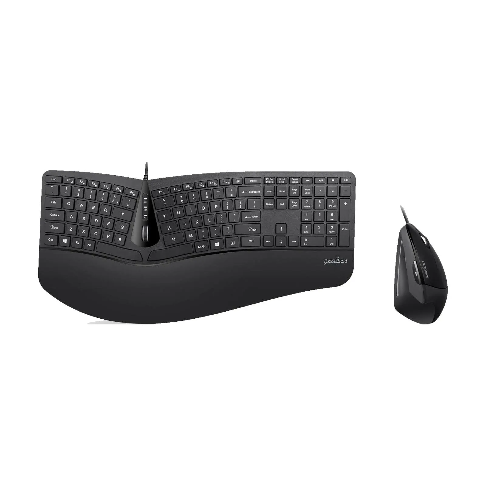 Perixx PERIDUO-505, Ergonomic Keyboard and Mouse Combo