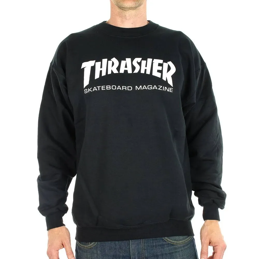 Thrasher Skate Mag Crew - Black