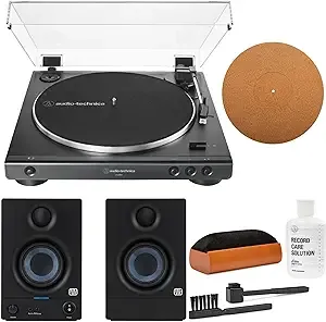 Tocadiscos estéreo Audio Technica AT-LP60X totalmente automático con transmisión por correa de Japón-