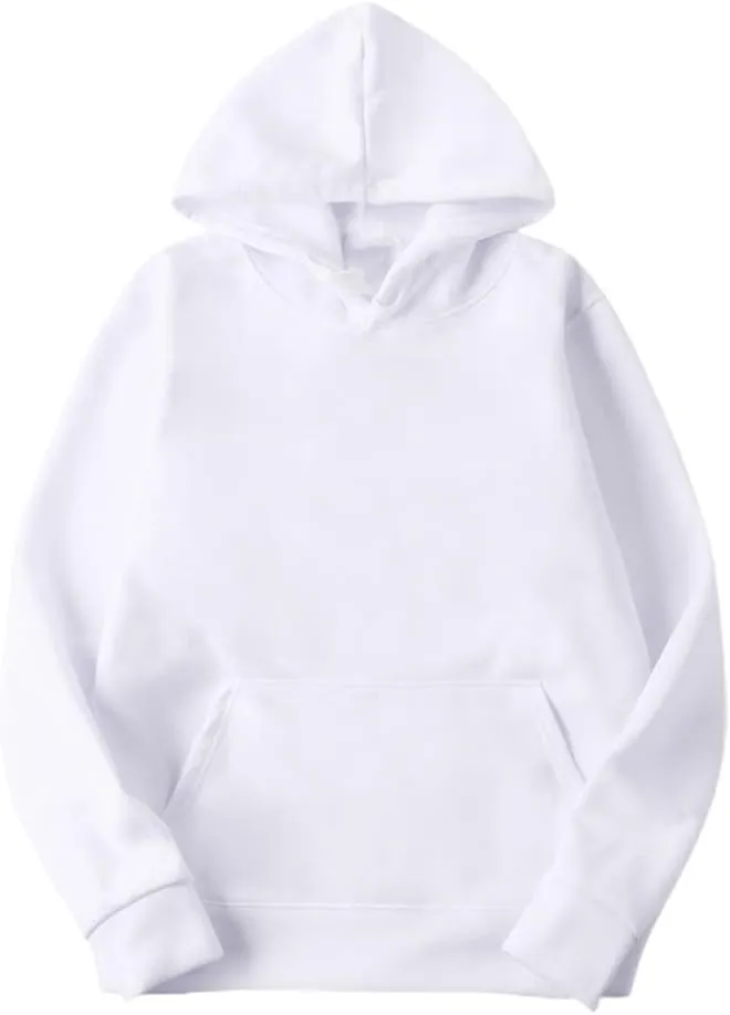 MR.R Sublimation Polyester Blank White Hoodie Hooded Sweatshirt Cloth unisex ...