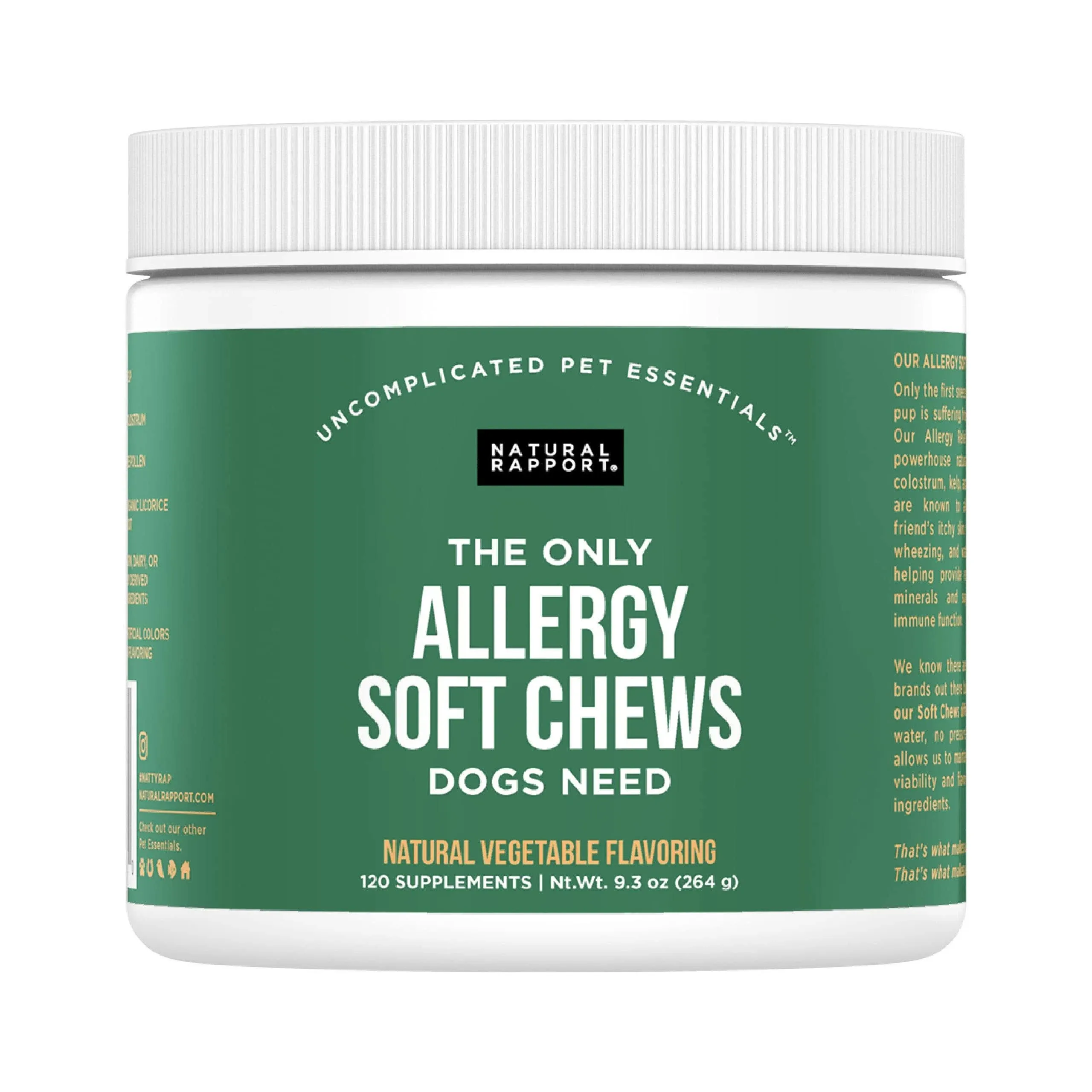 Allergy Soft Chews- 120 count jar