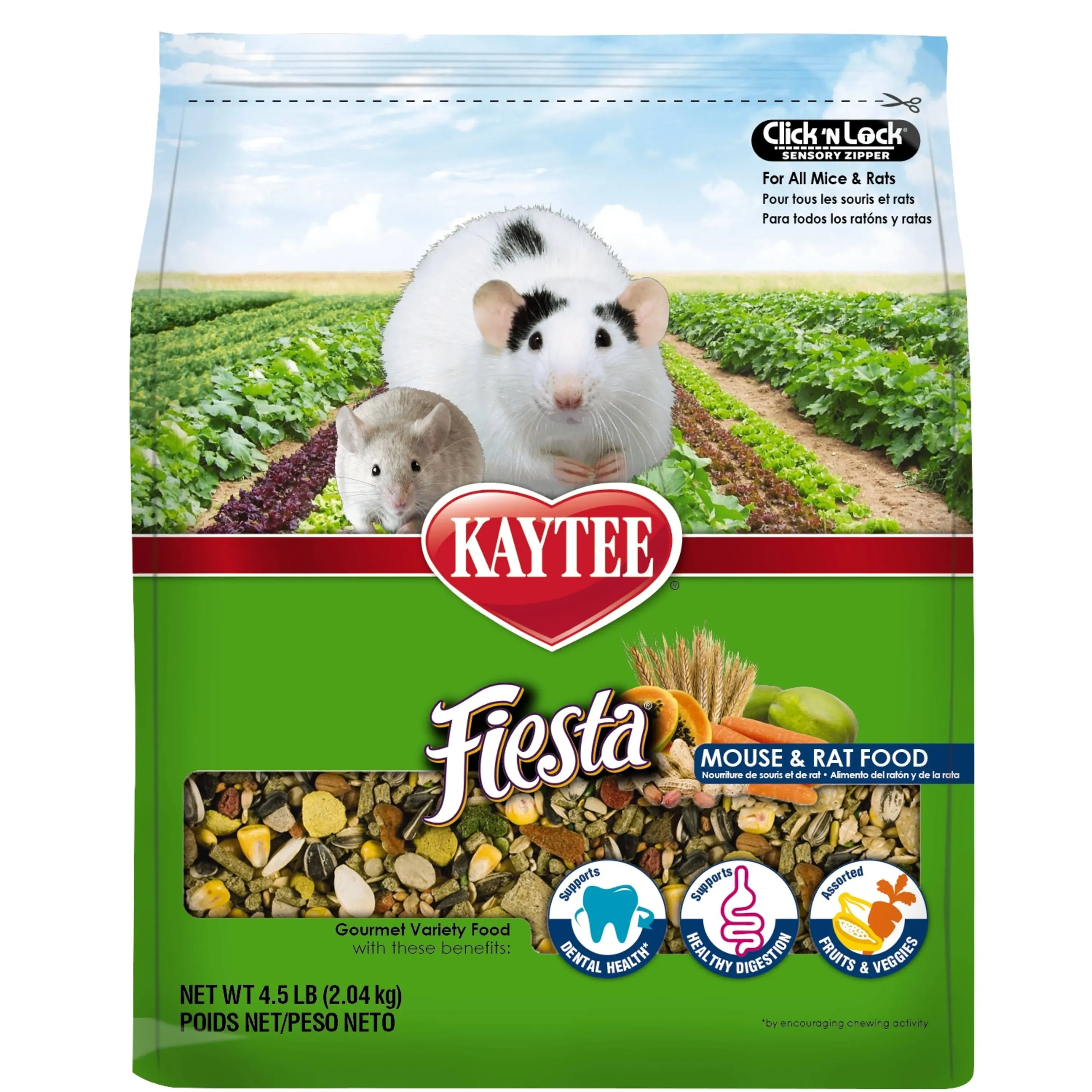 Kaytee Fiesta Mouse And Rat Food, 2-Lb Bag