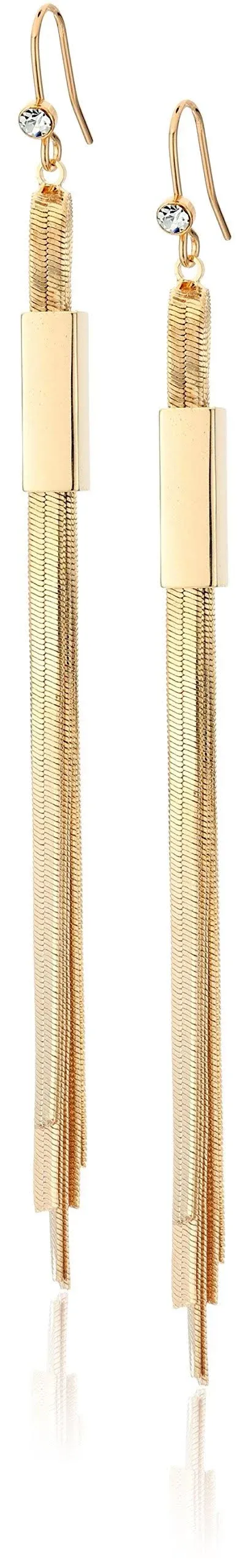 Guess gold chain earrings