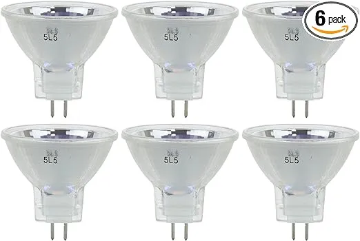 6 Pack Sunlite 20 Watt, 10° Narrow Spot, MR11 Mini Reflector, GU4 Base