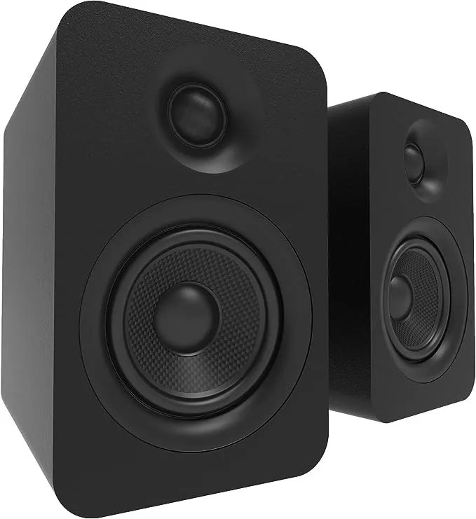 Kanto Yu Passive 4" Bookshelf Speakers - Pair-Black - YUP4