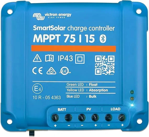 75V 15 Amp 12/24-Volt Solar Charge Controller | adamsbargainshop