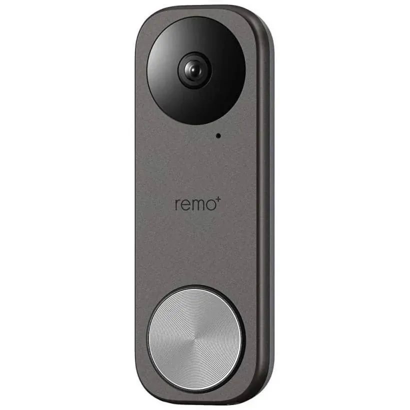 Remo+ RemoBell S WiFi Video Doorbell Camera with HD Video, Motion Sensor, 2-Way Talk, and Alexa Enabled (No Monthly Fees) (Free Cloud Storage)