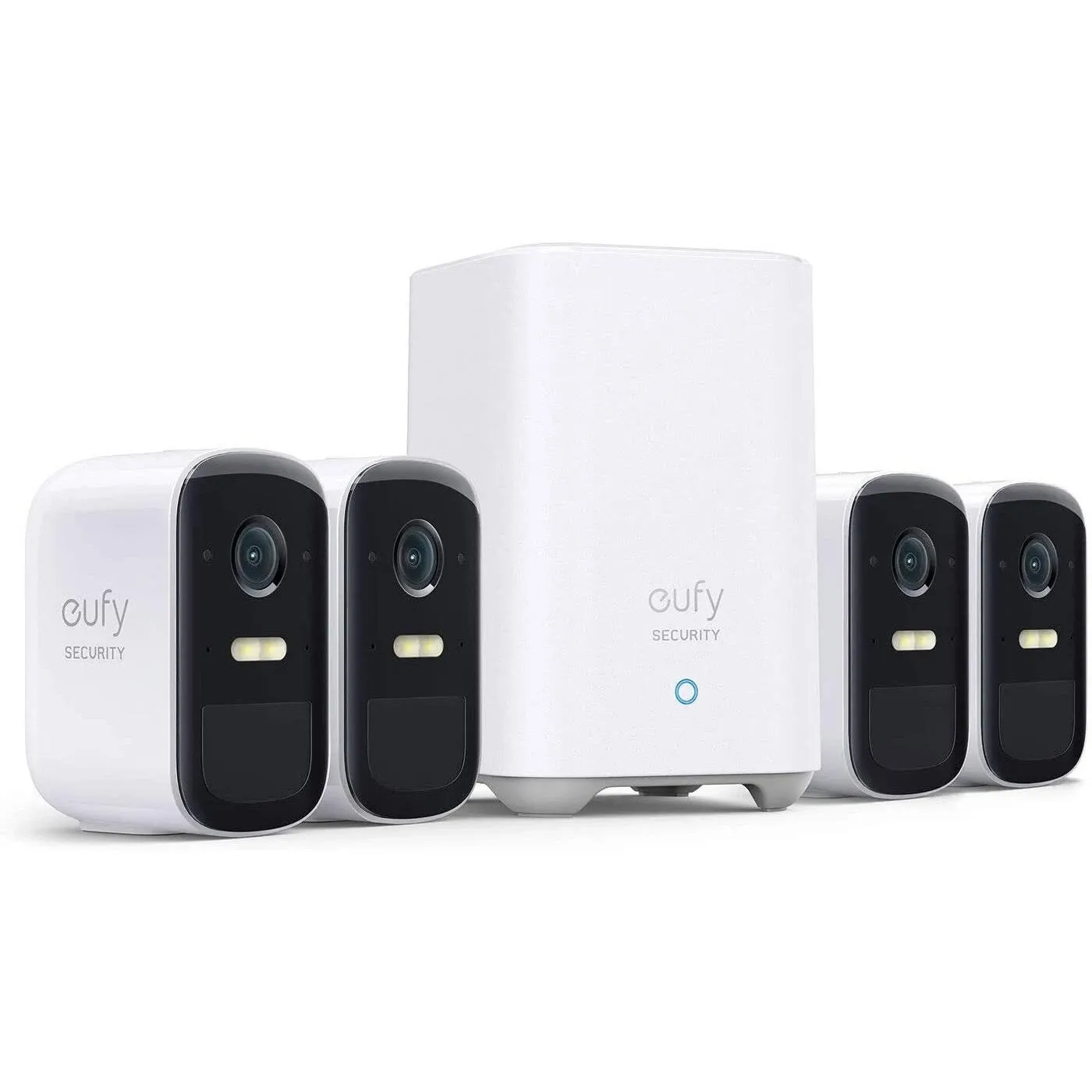 eufy Security, eufyCam S220 (eufyCam 2C Pro) 4-Cam Kit, Wireless Home Security Camera, 2K Resolution, HomeKit Compatibility, 180-Day Battery Life, IP67, Night Vision, No Monthly Fee, Motion Only Alert