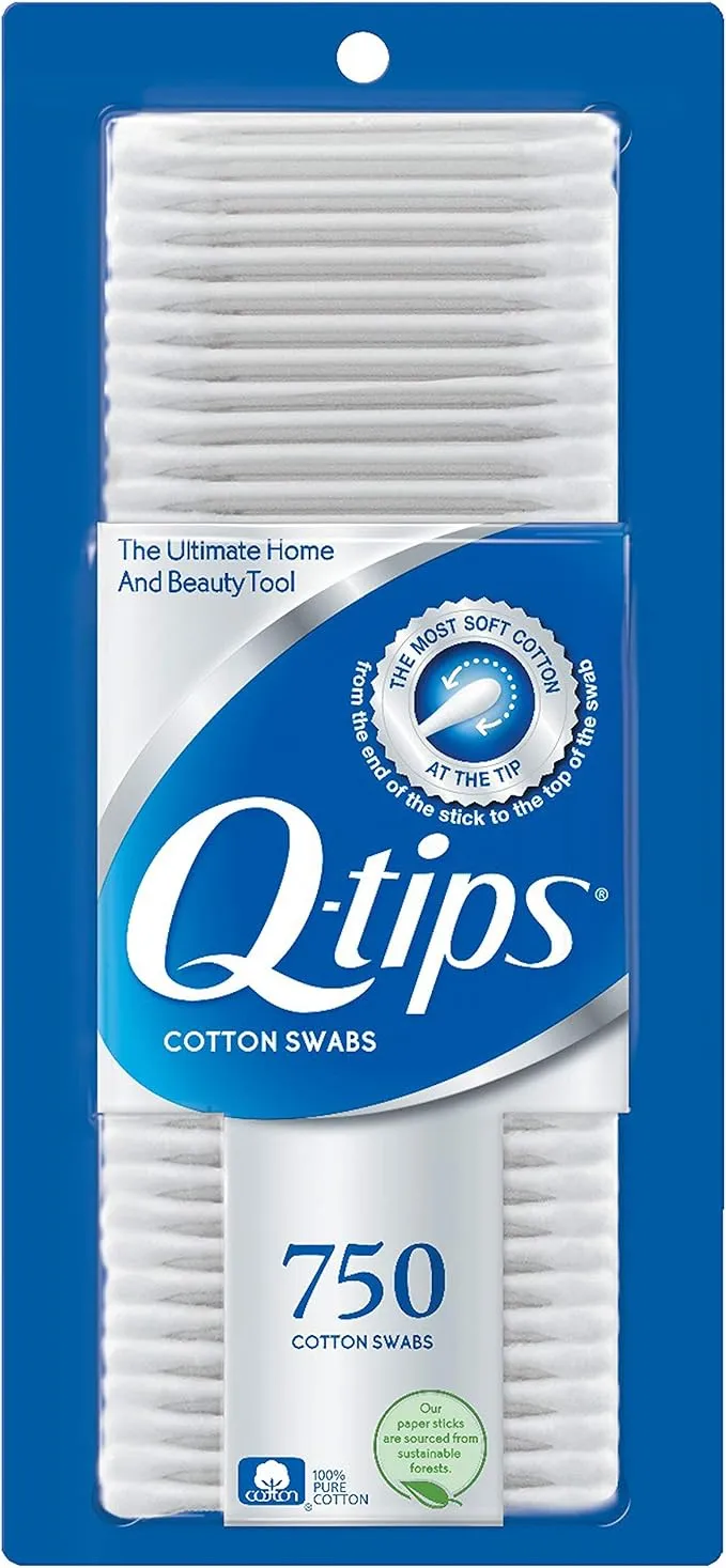 Q-tips - Cotton Swabs, 750/Pack