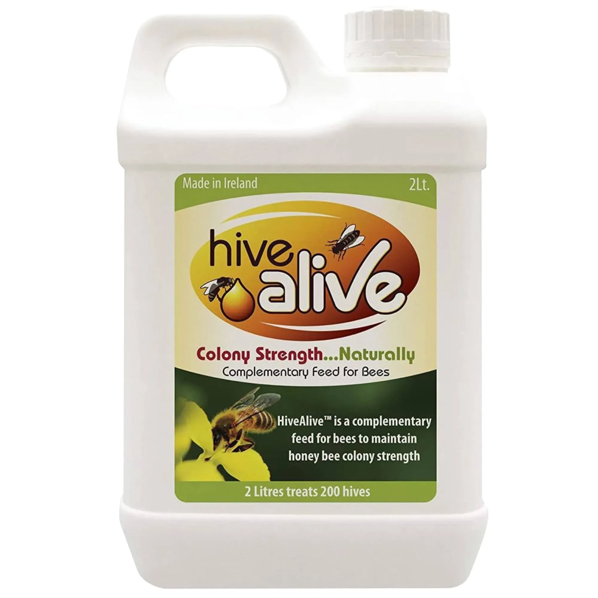 HIVE ALIVE Bee Feed Supplement - Honey Bee Liquid Food Stimulant - Beekeeping Fall Spring Feeding Enhancer – Lowers Winter Mortality, Boost Gut Health, Colony Size - 100 ml, 10 Hives