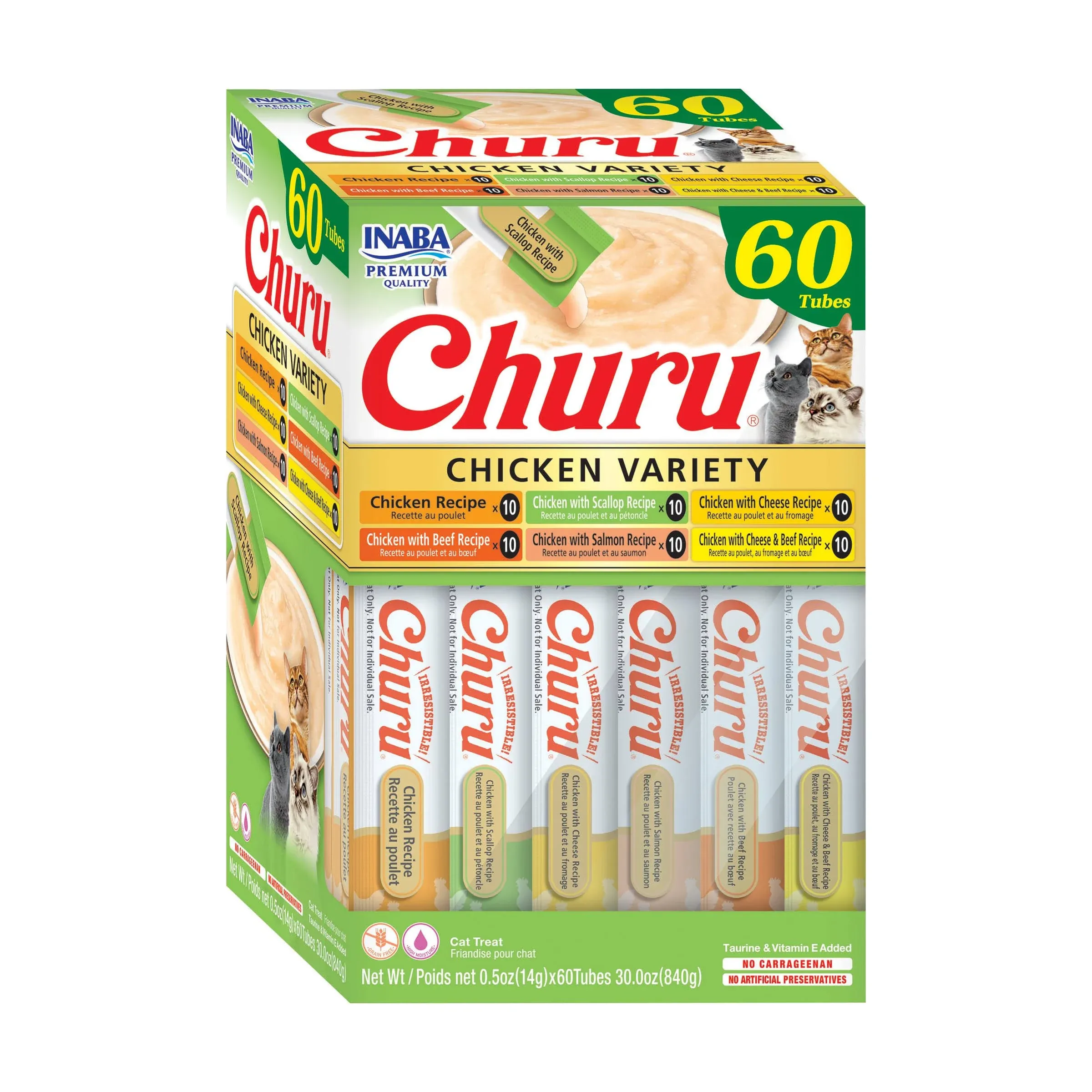 Inaba Churu Chicken Variety Box 60 Tubes