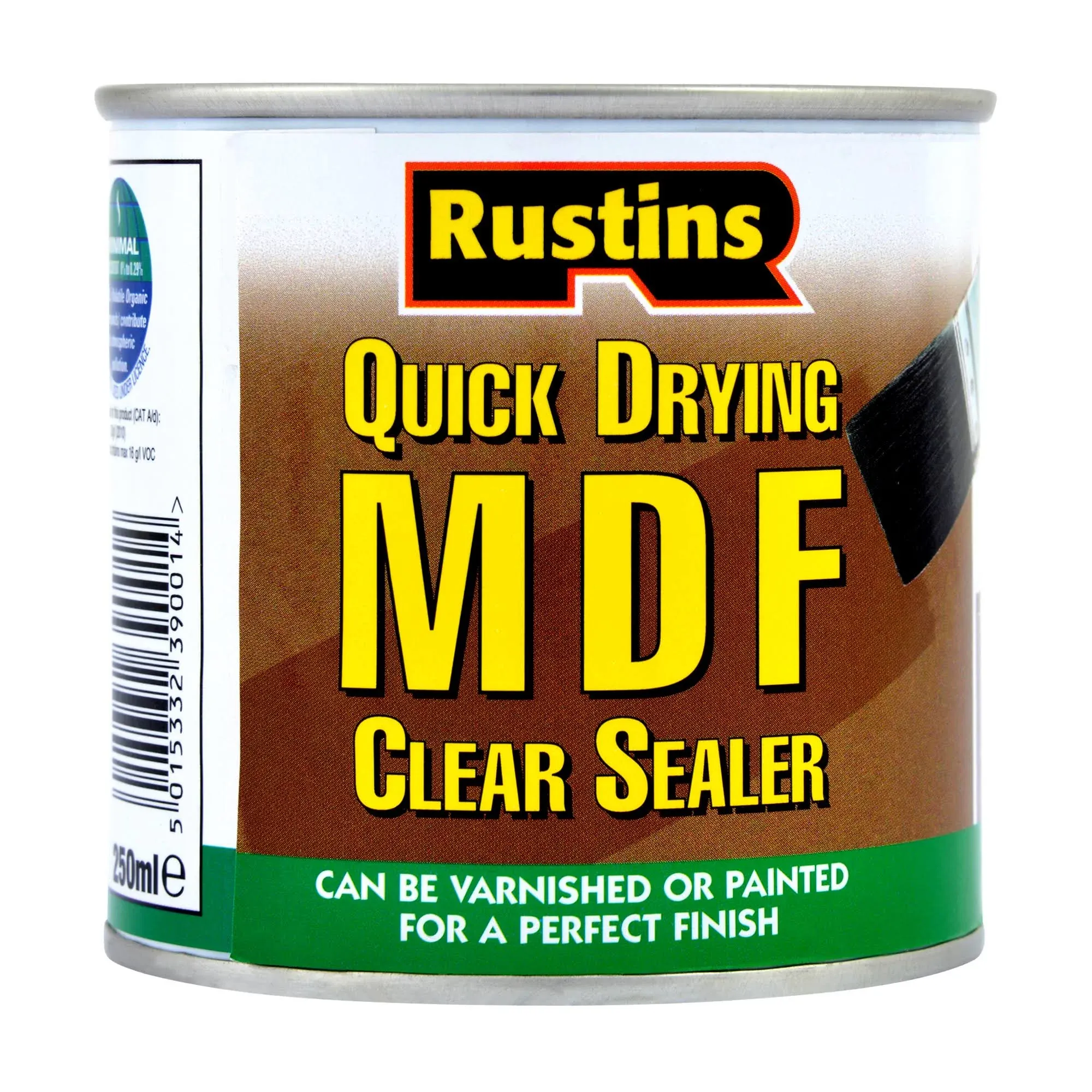 Rustins - MDF Sealer - Paint or Varnish After Use - CLEAR - 250ML / 500ML / 1L