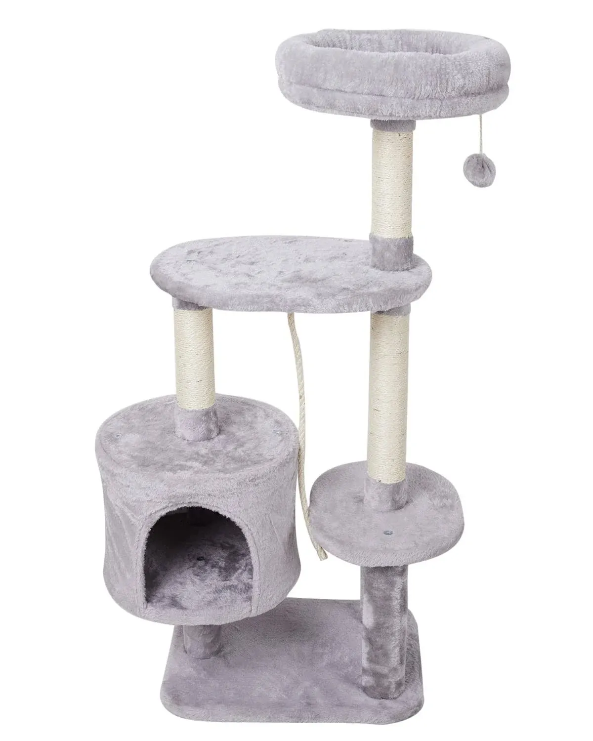 MIAO PAW 6Cat Tree Tower Condo Sisal Post Scratching Furniture Activity Center