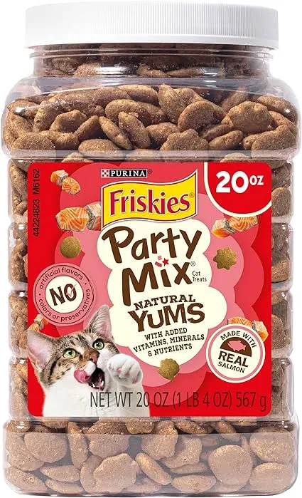 Friskies Cat Treats Party Mix Natural Yums 20 oz