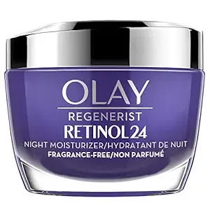 Crema hidratante de noche Olay Regenerist Retinol 24, sin fragancia, 1,7 fl oz