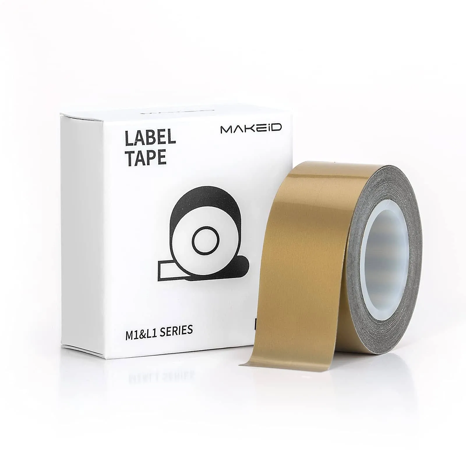 Makeid 0.63" x 13' Label Tape Compatible with Makeid Label Makers L1 Q1 E1 ...