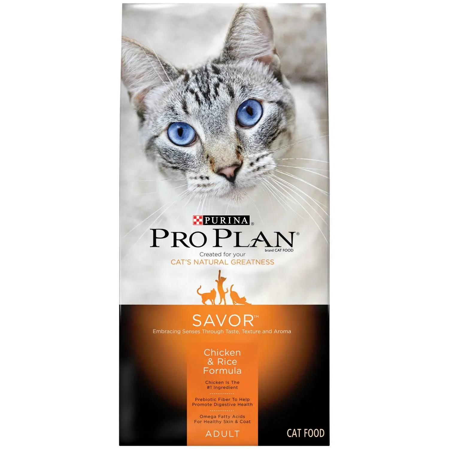 Purina Pro Plan SAVOR Chicken & Rice Formula Adult Dry Cat Food - 3.5 lb. Bags