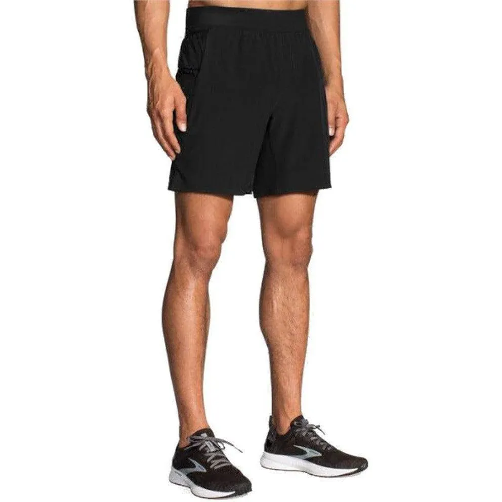 Brooks Running Short Sherpa 7&#039; 2-in-1 Running Shorts Black Sport Gym 211333001