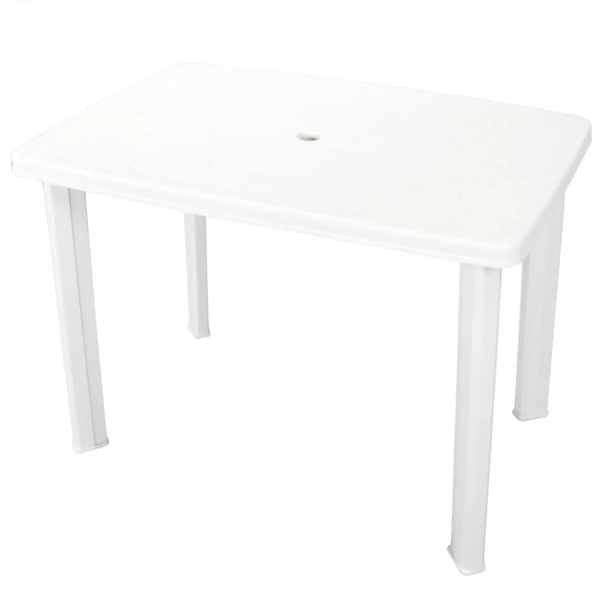 vidaXL Garden Table 39.8"x26.8"x28.3" Plastic White